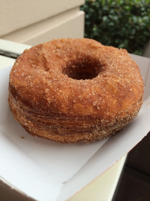 The Cinnamon Sugar Croissant Donut from the Canadian Pavilion at the World Showcase at Epcot.