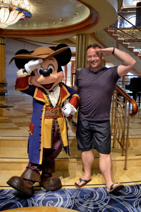 Pirate Mickey and me on Pirate Night aboard the Disney Dream. 