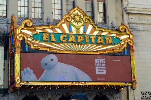 "Big Hero 6" at the El Capitan Theater in Hollywood, California